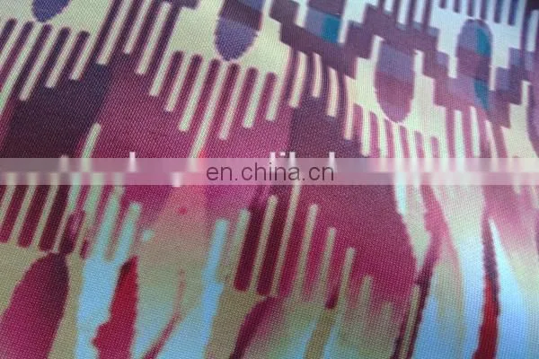 Shaoxing winfar Knitting Scuba Interlock Fabric Pattern Digital for dress