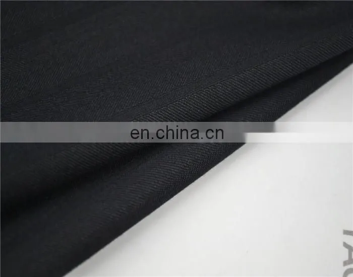 YG26-0013 Shaoxing black elegant mesh fabric for T/R suiting