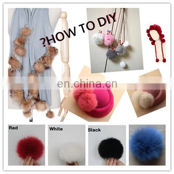 fur pom poms
