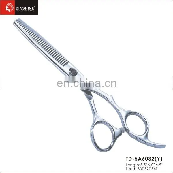 2016 hot sale Hair scissors beautiful titanium barber hair scissors