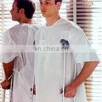 Disposable PP non-woven fabric isolation gown/disposable patient gown