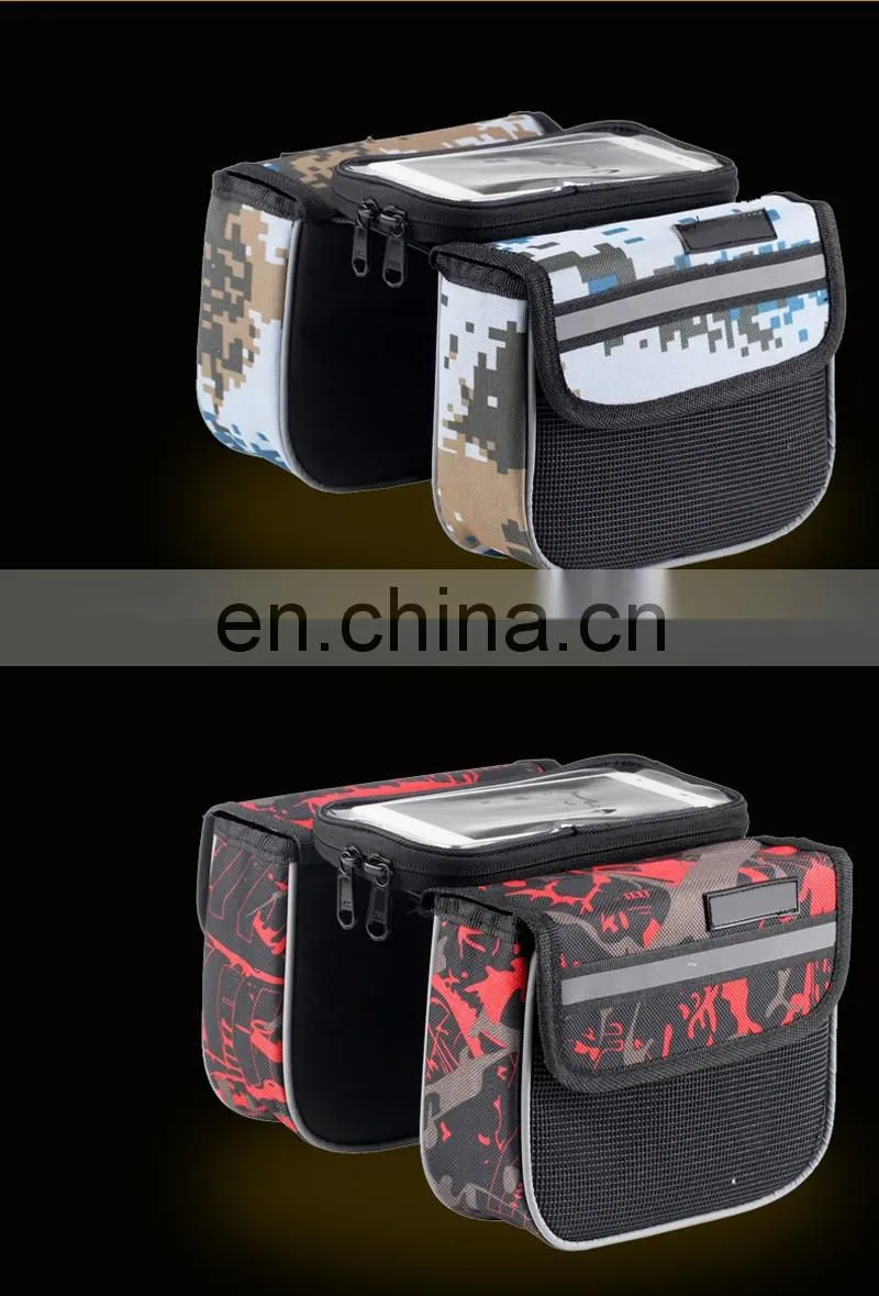 side bicycle hot pannier bike frame bag for phone