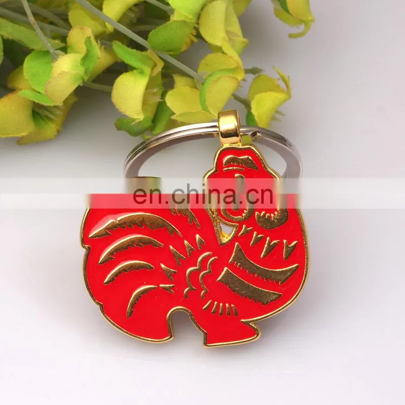 promotional metal cute rabbit animal keychain