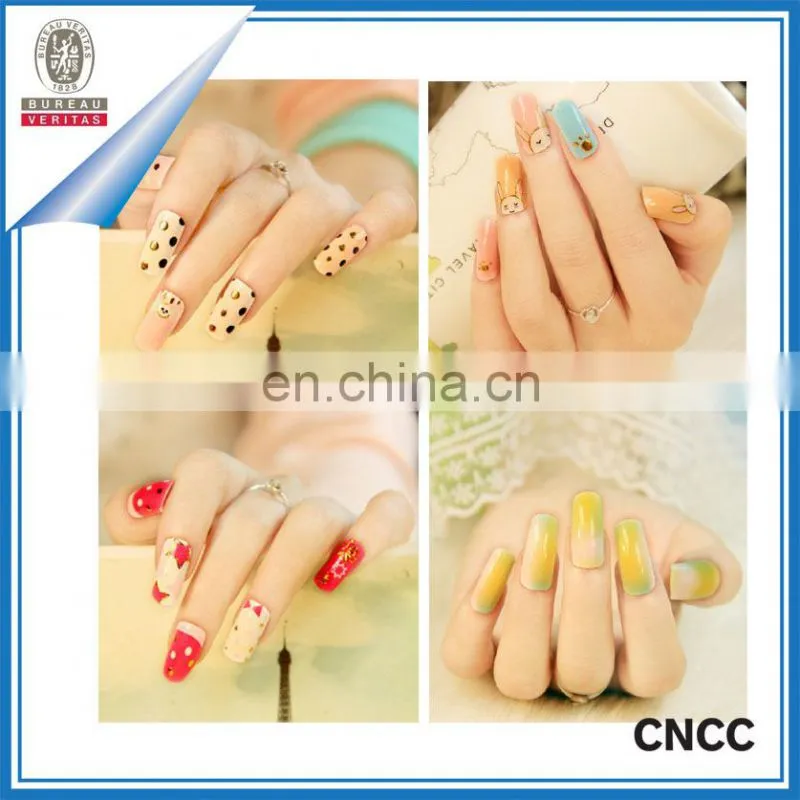 2015 hot sale nail art sticker self adhesive nail polish strips glitter nail decal sticker for valentines day