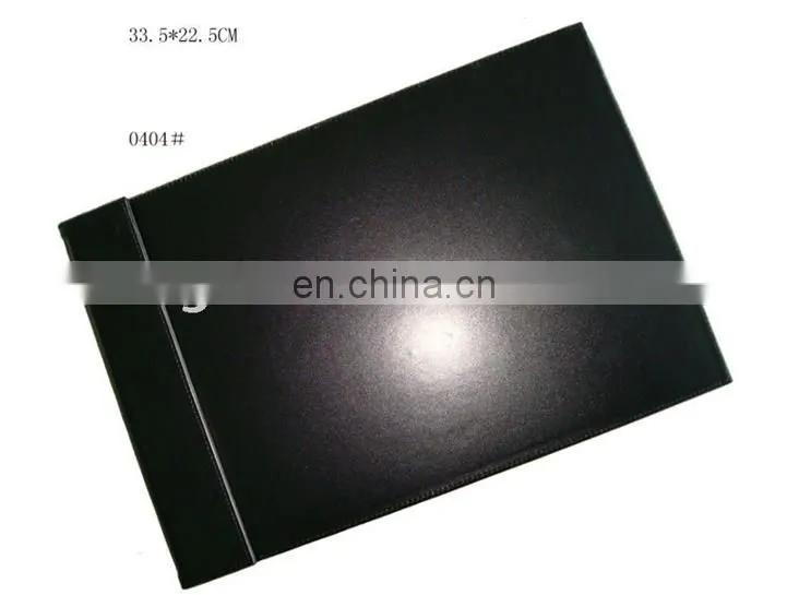 Hot Selling High Quality Custom Black Leather Writing Pad PU Notepad