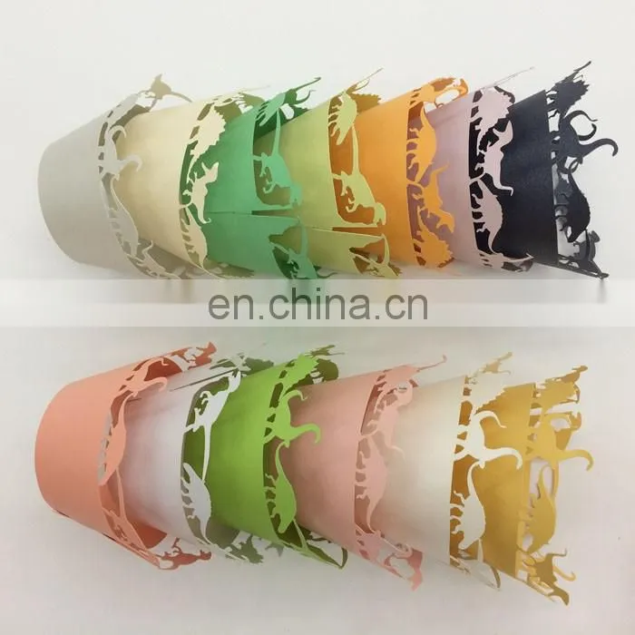 Portable aser cut lace cupcake wrappers