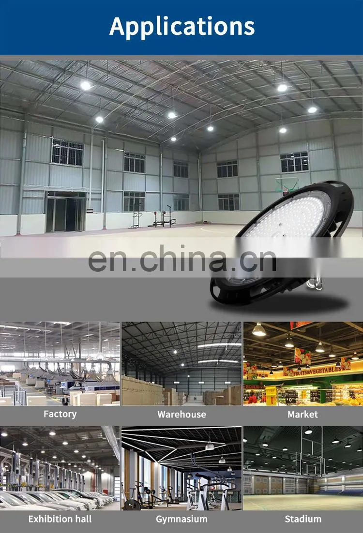 Faner 50w 80w 100w 120w 150w 200w 240w Led UFO High Bay Lighting with CB EER BIS certification