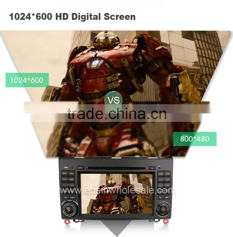 Erisin ES2682B 7" Touch Screen Android 4.4.4 Car Audio GPS Player for W245 W169