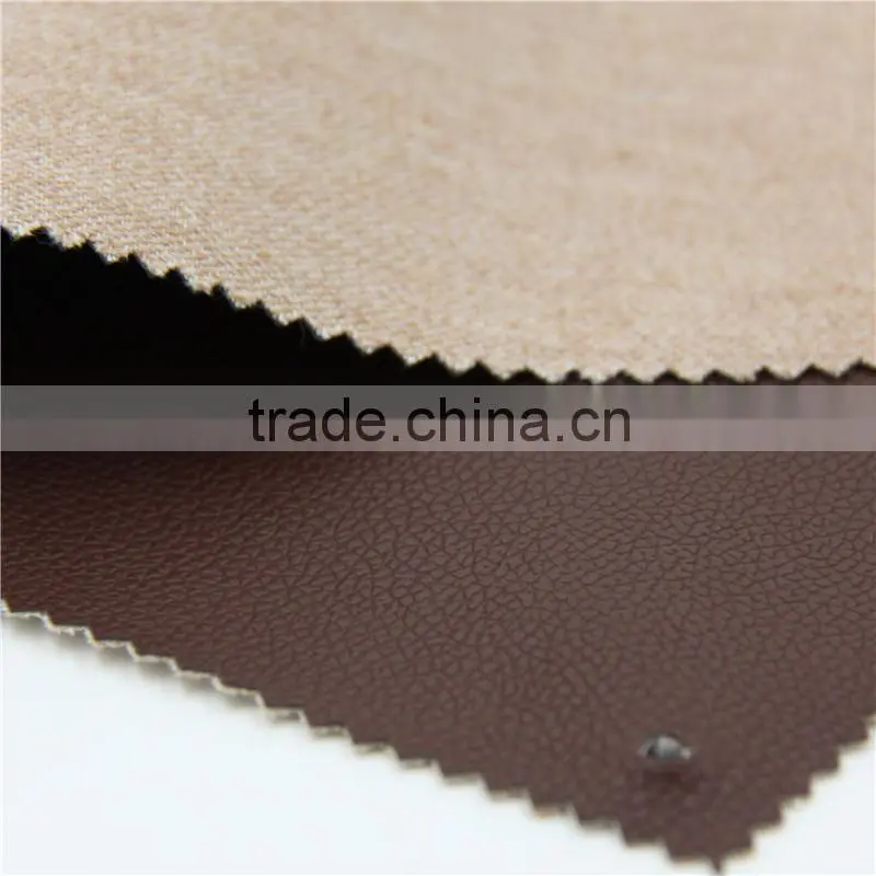 lichi line 100% pu synthetic leather for wallet/purse