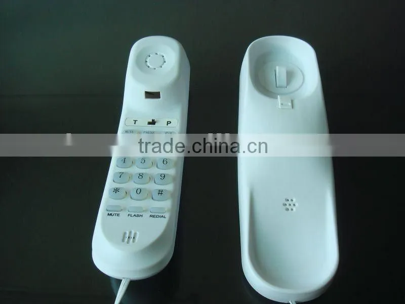 European design hot selling cheap trimline corded landline phone without caller ID