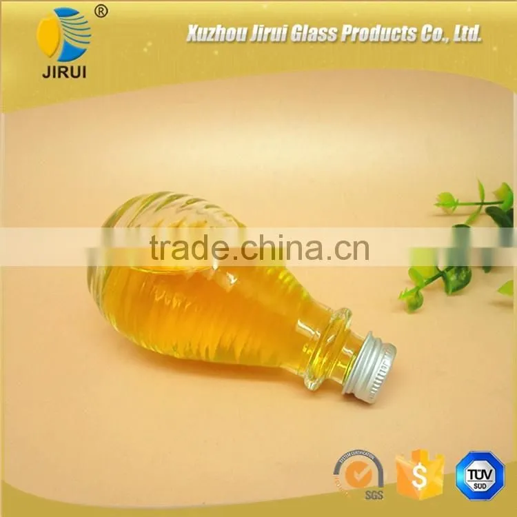 small wine glass bottle with aluminium screw cap 2oz