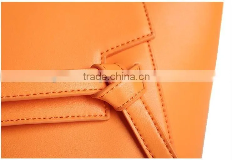 2016 Guangzhou New Fashion Genuine Nappa Leather PU leather Belt Bags Shoulder Bag Handbag for woman