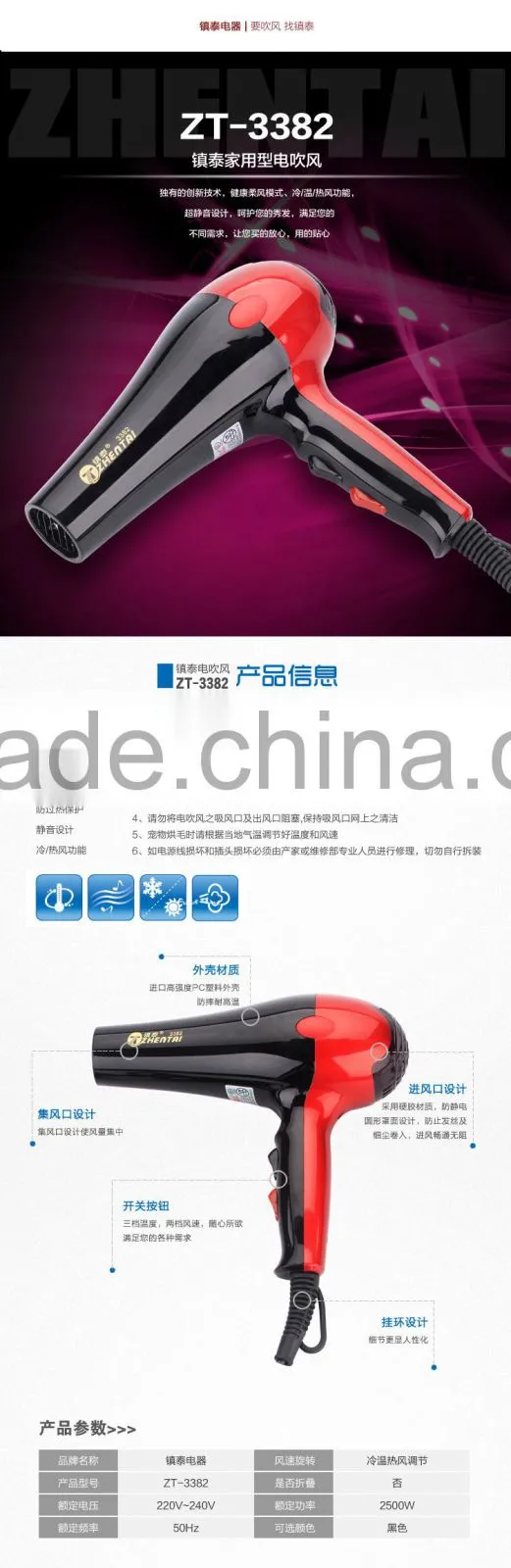 Passion Red Spray Hair Dryer Fragrance Hairdriers