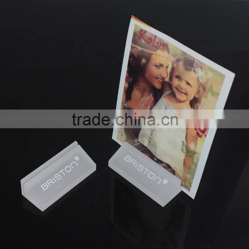Frosted Acrylic Sign Holder acrylic block sign holder