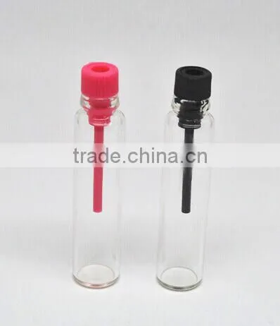 2ml customized glass vial with plastic plug for perfume