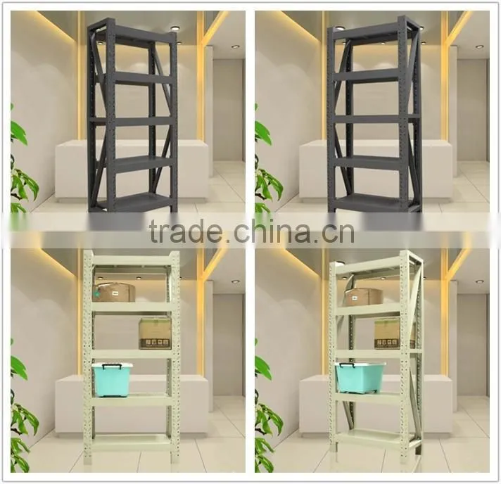 Fast delivery heavy duty warehouse rolled rack system 4 tier shelf