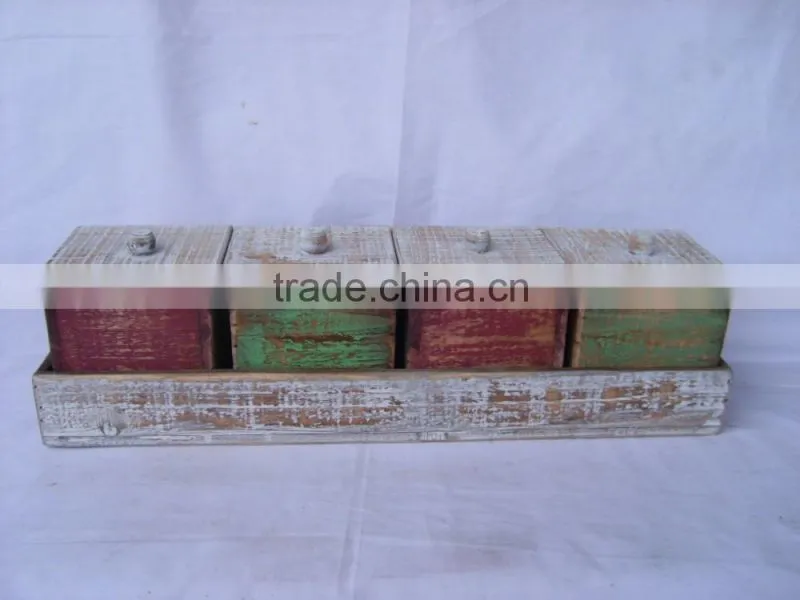 Rustic Country Wooden Articles of Daily Use Kitchen Storage Box