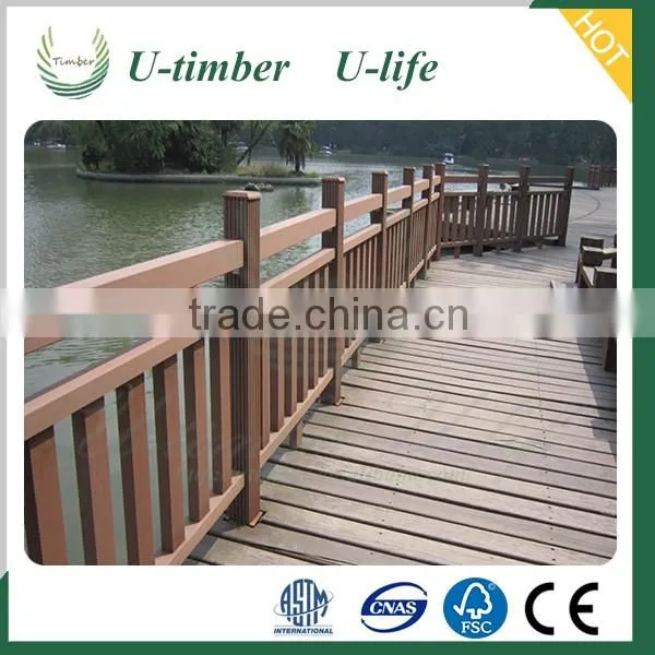 Great in styles wood plastic composite WPC outdoor railing