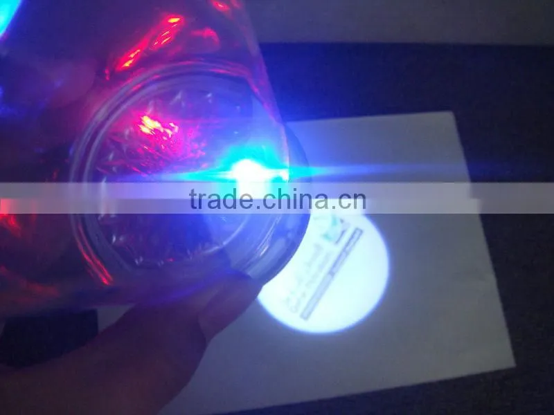festival party supplies led projector cup,custom logo laser plastic cup for gifts,pub item led logo projector and blinking cup