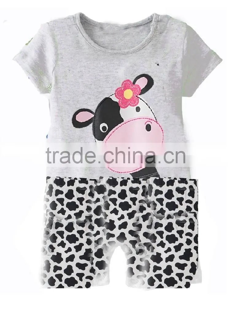 2016 Latest Design Summer Children Clothes Cute Infant&Toddler Animal Jumpsuit Fashion Baby Outfits