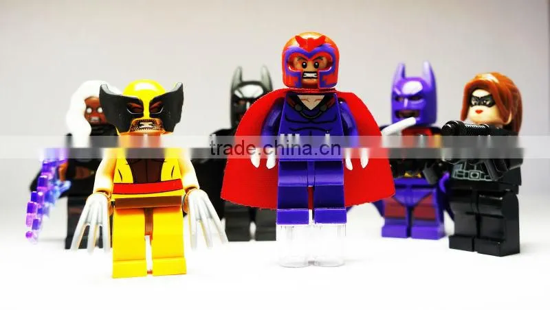 Decool bricks 0184-0189 SuperHero X-men/Ororo Munroe/Magneto/Catwoman/Batman Minifigure Building bricks Blocks Toys