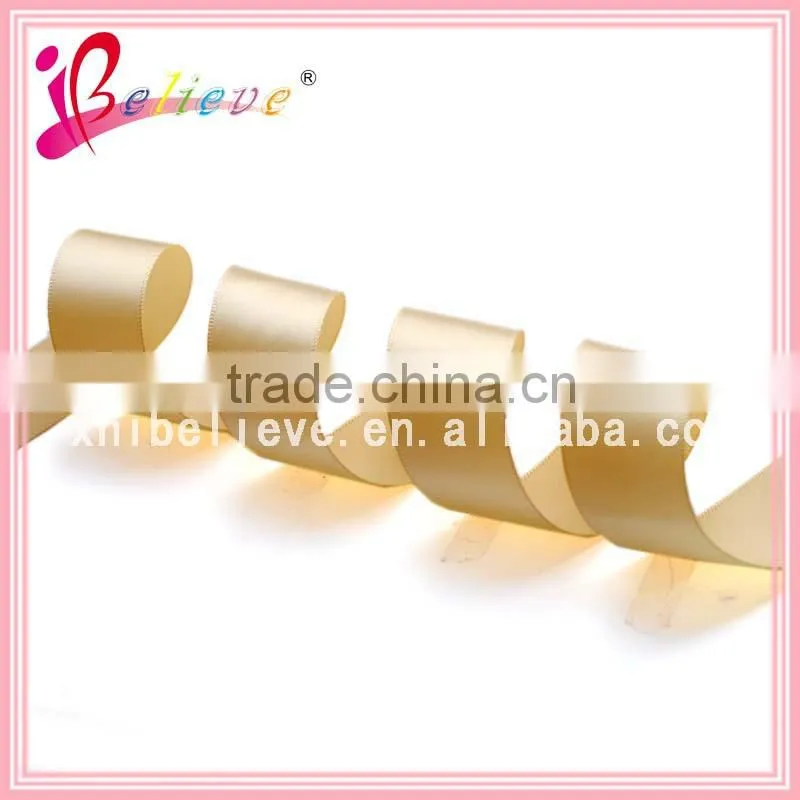 High quality polyester ribbon made in China solid colors orange ribbon ornaments