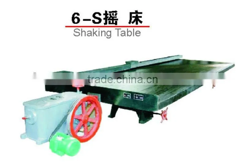 Iron ore separation shaking tables