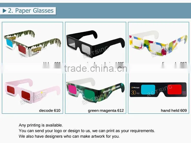 3d red blue movies 3d glasses lens material movie