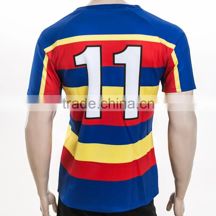 discount Thermal Transfer Printing team set rugby jersey for mens and womens