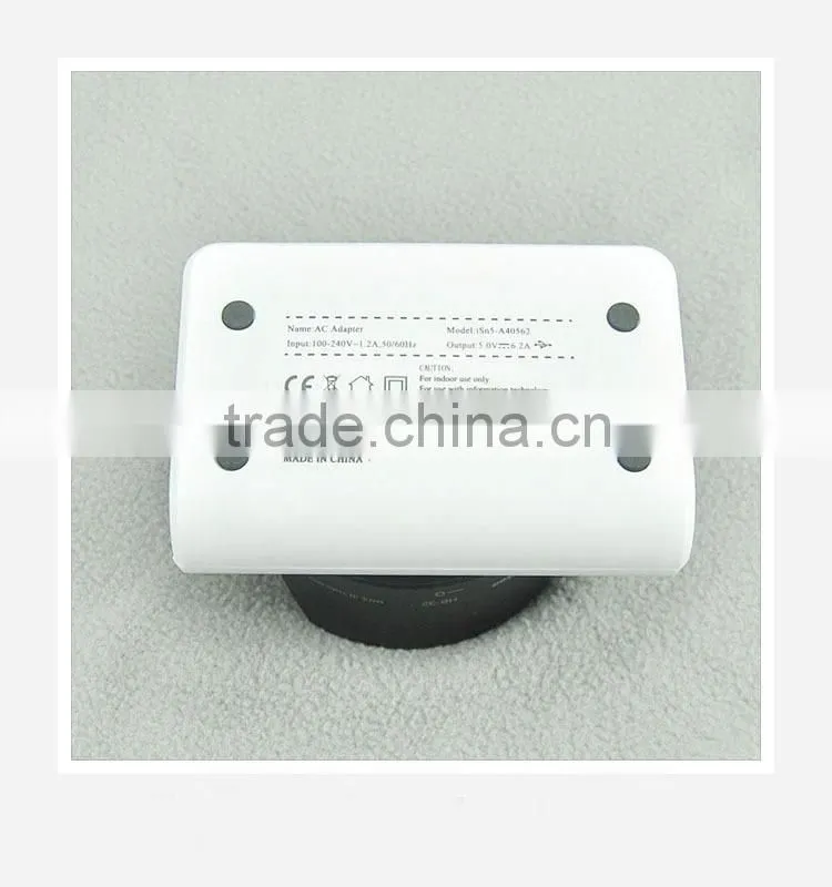 New Intelligent 4-port usb travel charger with UL,CE,FCC approved for IPhone, IPAD,Samsung,HTC
