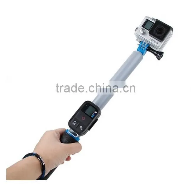 Adjustable 14-24 inch Floating Extension Pole With Wifi Remote holder for GoPro Hero4 / 3+ / 3 SJ4000 Xiaomi Yi Sport Camera