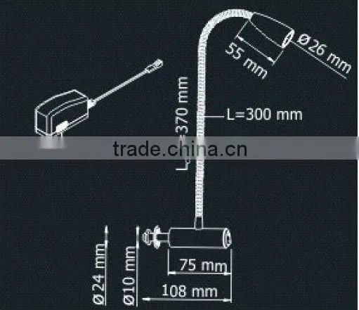 LED flexible reading furniture lamp