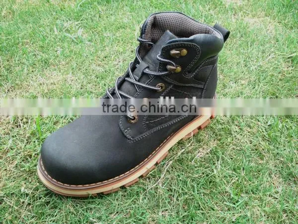 2016 Genuine Leather Safety Work Shoes leather working shoes