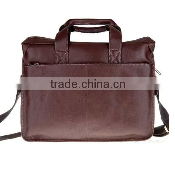 Men's Genuine Leather tote shoulder laptop bag company