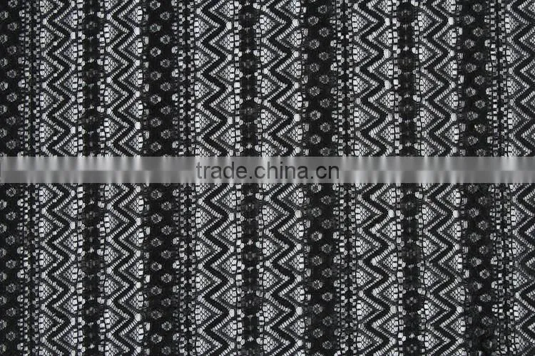 wholesale cheap nylon poly wave new design flower lace embroidered underwear fabric garment accessories making machines