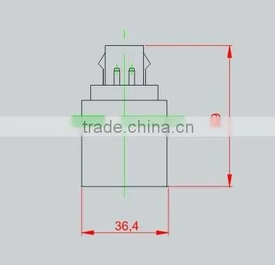 GX23/24 to E26 Plastic transfer lamp holder