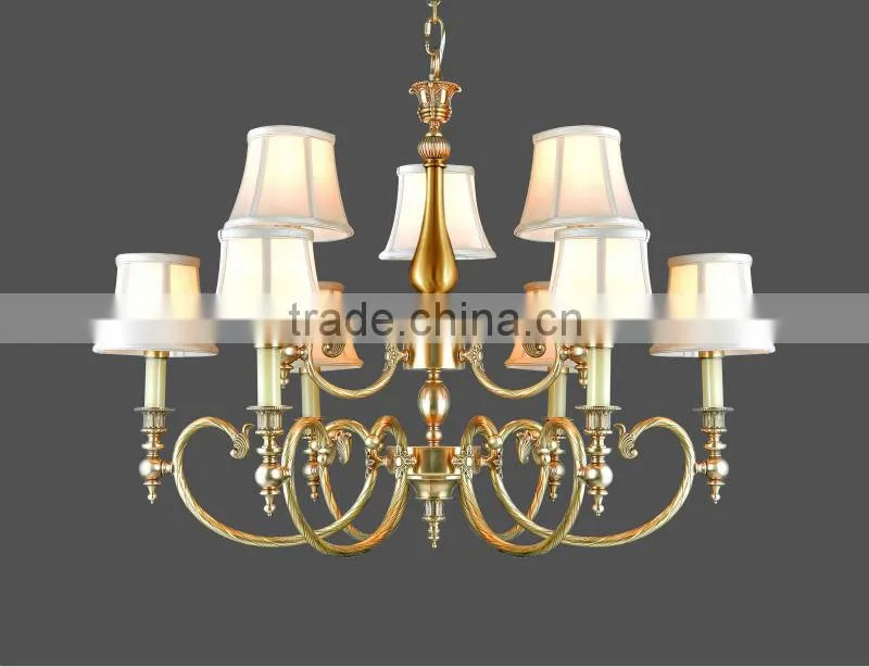 high technology brass pendant lamp classical for hotel