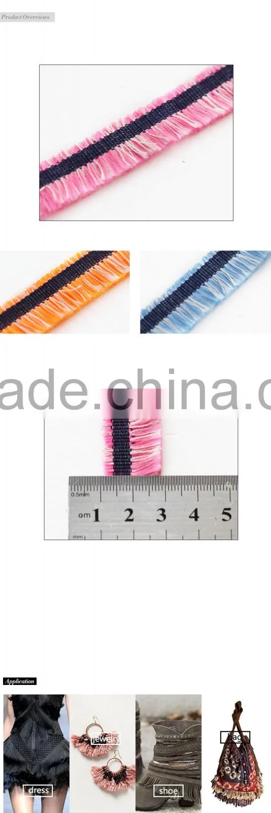 Free sample rainbow primary color fluffy trim