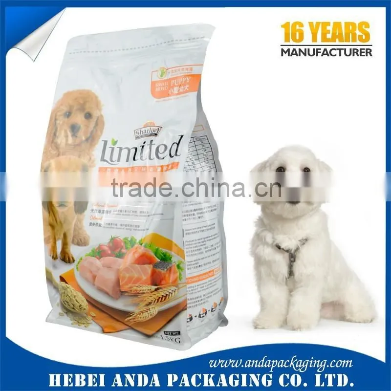Custom Printing Foil Laminated Stand up Pouch with Zipper Dog Food Packaging Bag