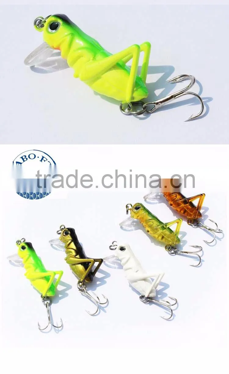 2016 wholesale newest colorful hard cricket bait 3.8cm 3g