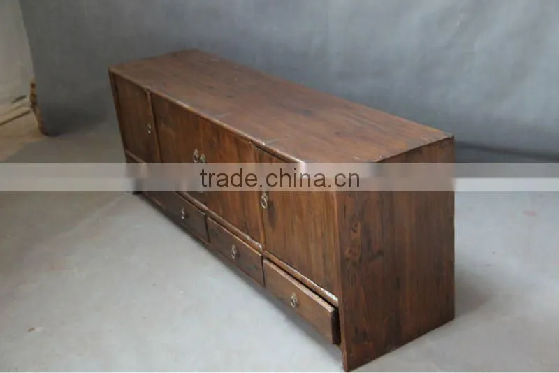 Antique vintage wood furniture tv cabinet