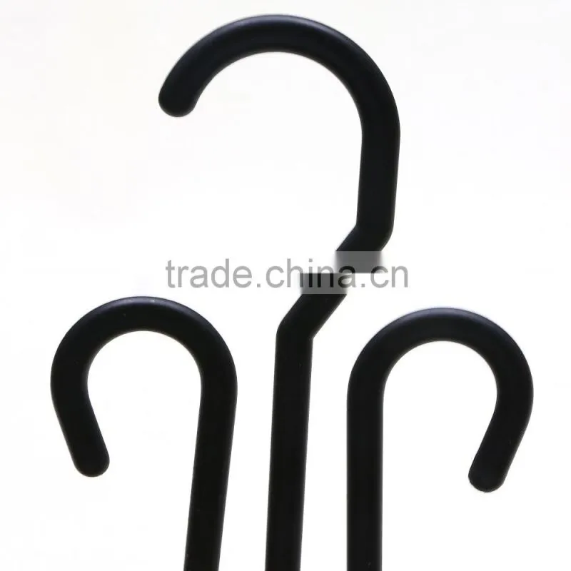 black plastic shoe hook