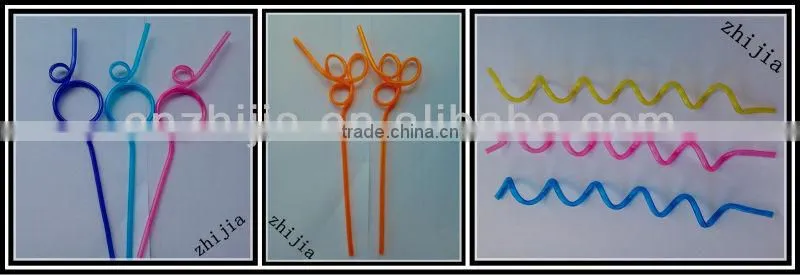 Halloween decorative plastic drinking straw
