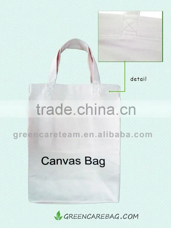 Simple High Quality 12oz Cotton Canvas Tote Shopping Bag