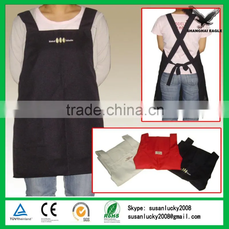Promotion cooking apron, custom kids/adult apron, multifunction BBQ cotton apron