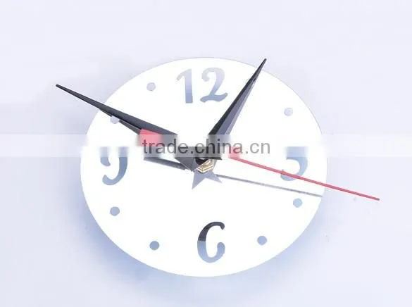 Red&silver Circle 3D Wall Sticker Modern Design Fashion Mirror DIY Wall Stickers SV010965