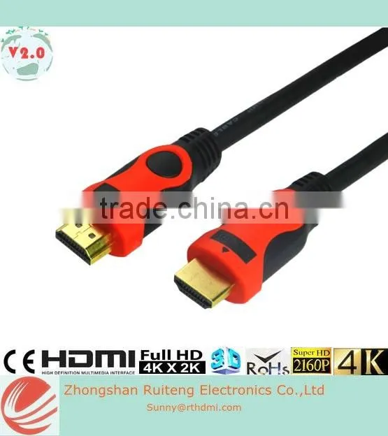 V2.0 colorful low price HDMI Cable with Ethernet from 0.5-40m support 3D and 4K