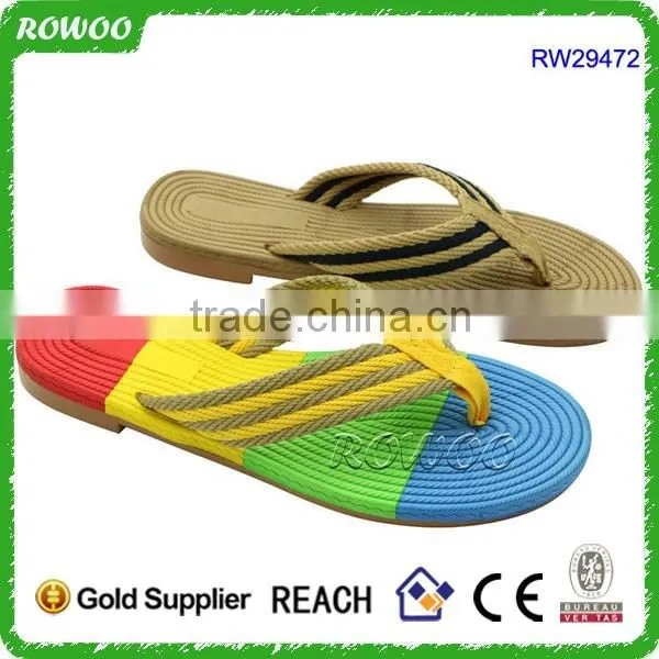 Lovely Heart Print Fancy Man Rubber Sandal Slipper Custom Flip Flop