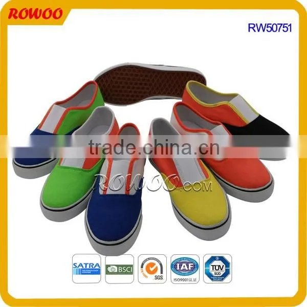 popular woman casual shoes women flat canvas shoes china canvas vulcanized shoes