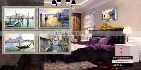 Handmade realistic Venice Italy oil painting on canvas for wall decoration